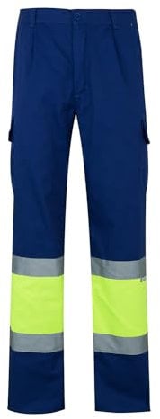 Velilla 157 - Signalhose (Größe XL) Farbe blau und gelb fluoreszierend
