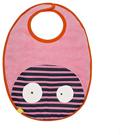 LÄSSIG Baby Kleinkind Lätzchen Medium wasserabweisend Klettveschluss/Medium Bib Little Monsters, Mad Mable
