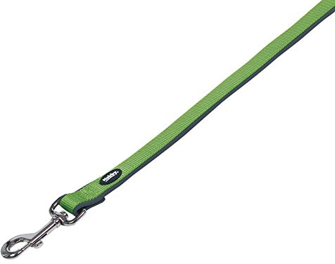 Nobby Leine Classic Preno, neon grün/grau L: 120 cm, B: 15/20 mm, 1 Stück