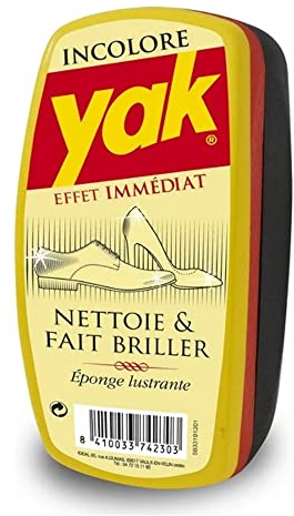 Yak esponja para calzado brillo inmediato incolora especial piel 1 ud