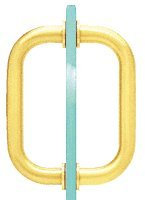 CRL 15,2 cm Or plaqué Dos à dos tubulaire 3/10,2 cm de diamètre Porte de douche avec poignées