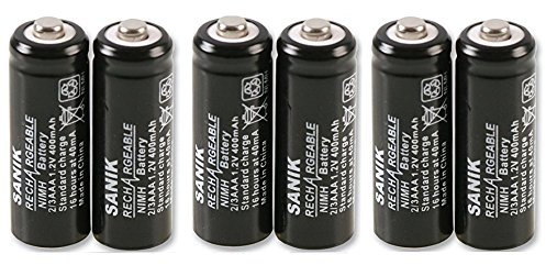 6x iDect X1 & X1i 2/3 AAA 1.2v 400mAh Battery