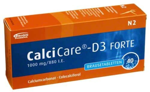 CALCICARE D3 forte Brausetabletten 40 St