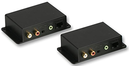 PRO SIGNAL PSG08200 Stereo Audio Over Cat5 Extend Stereo Audio Signals Up to 180m with Dual Connectivity Options