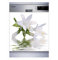 Sticker Cuisine Lave Vaisselle Fleur Blanche 60x60cm SLV1131 (Fond Blanc)