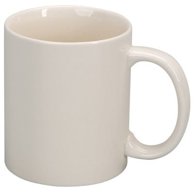 Générique Lot De 6 Mugs En Porcelaine Blanche Émaillée 1111