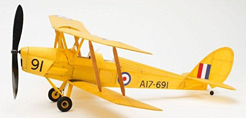 RAF Tiger Moth Bi-Plane Model Airplane Complete Vintage Model Rubber-Powered balsa Wood Aircraft kit Age 14+ That Really Flies!