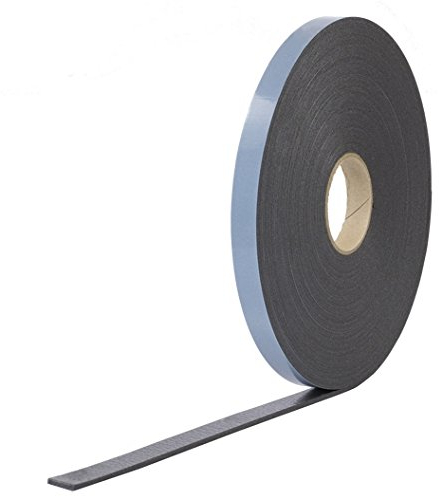 HSF Vorlegeband 12mmx1mm weiss oder schwarz einseitig selbstklebend 10m Rolle (schwarz)