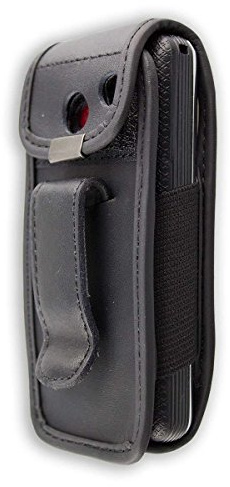 caseroxx Ledertasche für AEG Voxtel M250 | Hochwertige Tasche mit Gürtelclip zum sicheren Tragen am Gürtel, aus Echtleder