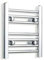 companyblue 300mm Wide Chrome Heated Towel Rail Radiator Flat Ladder for Stylish Bathroom (300 x 400 mm)