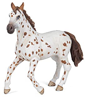 Papo - Realistic Brown Appaloosa Mare Figure - Ages 3+ - Horses Collection - Creative Play Equestrian World - Gift Idea Toy for Girls and Boys