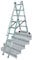 Krause Corda Alu Vielzweck-Treppenleiter 3x6 Sprossen