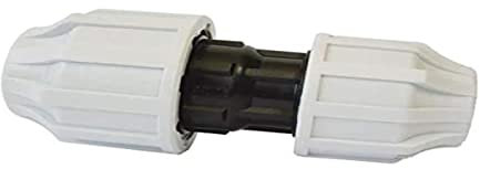 SOMATHERM FOR YOU, Raccord plastique manchon droit réduit pour tube PE Ø32-25 mm, en polypropylène haute résistance, étanchéité par joint torique, pression 16 bars, température max 80°C