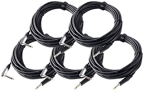 Pronomic Stage INST-A-10 Winkelklinkenkabel 5x Set 10m, 1,5mm