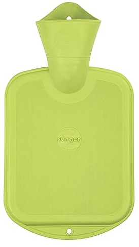 Sänger FSC 100% 0,8 Liter Gummi-Wärmflasche, Farbe: grün