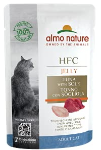 Almo Nature HFC Jelly Thunfisch Und Seezunge Katzennassfutter 24er Pack (24 x 55 g)