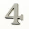Black Country Metal Works 1.5-2 Inch Self Adhesive Solid Brass Numbers & Letters Chrome Finish (4)