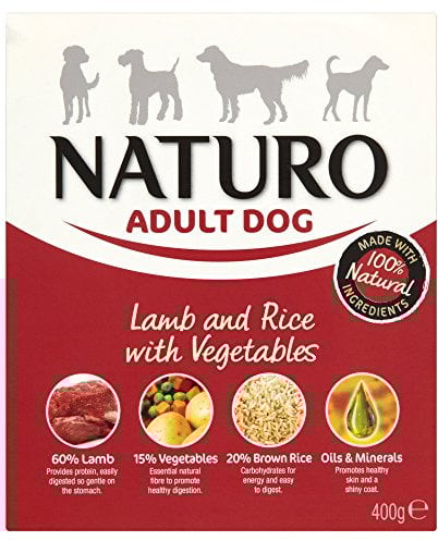 Naturo Wet Dog Food Adult Lamb and Rice 400 g (Pack of 10)