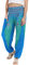 Lofbaz Damen Haremshose Yogahose Pumphose Hippie Hose Boho Kleidung Festival Outfit Sommerhose Leicht Sommer Hosen - Peacock 1 Hellblau M