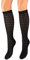 Piarini 35-38 1 Paar Dirndlstrümpfe Damen - lange Trachtenkniestrümpfe mit Häkellook - Trachtenstrümpfe aus Baumwolle lang schwarz