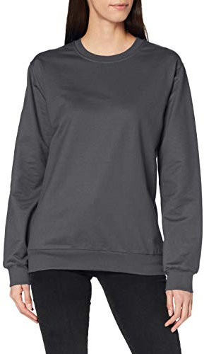 Trigema Damen 574501 Sweatshirt, Grau (Anthrazit, 36 (Herstellergröße: S)