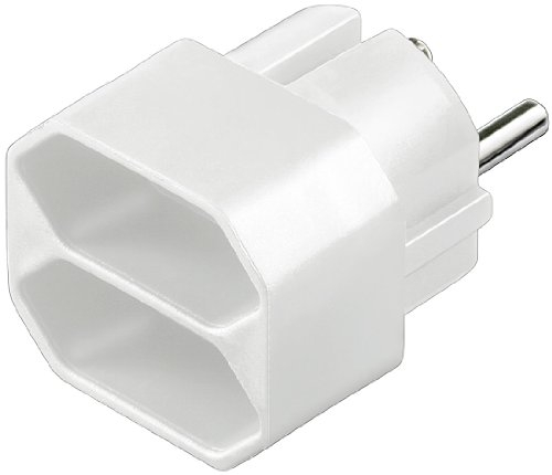 Goobay 10er Set NK 002 Euro-Mehrfach-Adapter weiß (Stückzahl wählbar)