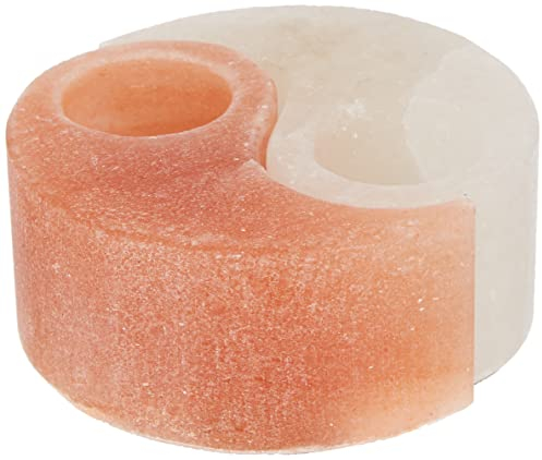 HIMALAYA SALT DREAMS - Salzkristall Teelichthalter YIN YANG aus Punjab / Pakistan