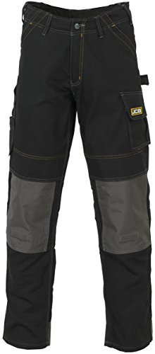 JCB Men's Trade Cheadle 32 Leg bekämpfen arbeiten Hose, Schwarz, 38 cm