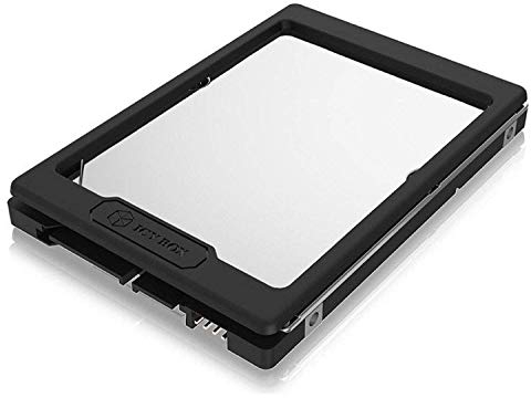 Icy Box IB-AC729 Bauhöhe-Adapter (Spacer) 7 mm auf 9,5 mm für 2,5 Zoll HDD/SSD, selbstklebend, schwarz