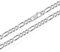 NKlaus echte 925er Sterlingsilber Silber Figaro Kette 6x diamantiert 21cm 7,00mm 11gr 5671