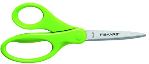 Fiskars Schülerschere, Ab 10 Jahren, Länge: 18 cm, Für Rechtshänder, Rostfreie Stahl-Klinge/Kunststoff-Griffe, Pink/Grün, 1003858
