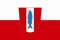 U24 Aufkleber Kaiserslautern Flagge Fahne 8 x 5 cm Autoaufkleber Sticker