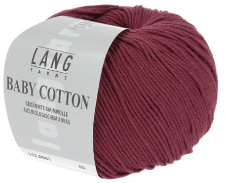 Lang Yarns Baby Cotton 0061 dunkelrot