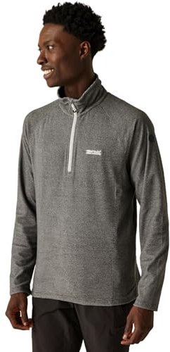 Men's Montes Regatta Montes leggero con mezza zip in testa Micro, Giacca di pile in acciaio chiaro, taglia: XXXL, Grigio