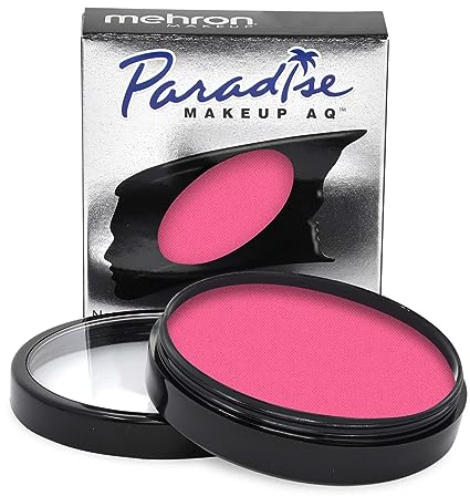 Mehron Paradise Make-up AQ Pro Size | Perfekt für Bühnen- und Bildschirmvorführungen, Spezialeffekte, Cosplay und Halloween | Wasseraktiviertes Gesichts- und Körperfarben 40 g Light Pink