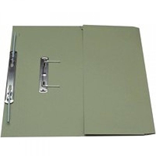 Guildhall Transfer Spring Files with Inside Pocket 315gsm 38mm Foolscap Green Ref 349-GRN [Pack 25] (349-GRN)