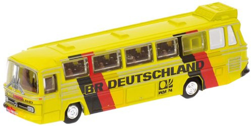 MINICHAMPS 169035180 - Mercedes-Benz O302 (LHD) - Fussball-Weltmeisterschaft, Mannschaftsbus BRD, Maßstab: 1:160