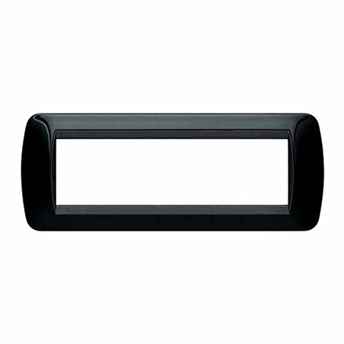 Legrand/Bticino – Plaque noire solide pour interrupteur, 7 modules