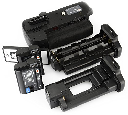 DSTE Multi-Power Battery Grip Pack With Wireless Remote Control Compatible for Nikon D7000 as MB-D11 SLR Camera + 2pcs EN-EL15 Li-ion Battery