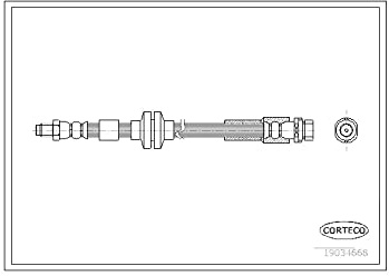 Corteco 19034668 Bremsschlauch hinten