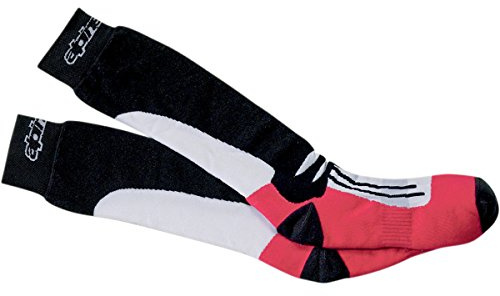 Alpinestars Racing Road Socken, schwarz/rot, L/2XL