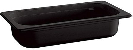 APS 84310 GN 1/4 Behälter ECO LINE, 26,5 x 16,2 cm, Tiefe 100 mm, 1,9 Liter, Melamin, schwarz