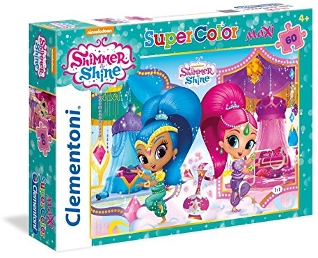 Clementoni-26421 „Maxi Shimmer and Shine“ Puzzle (60-teilig)