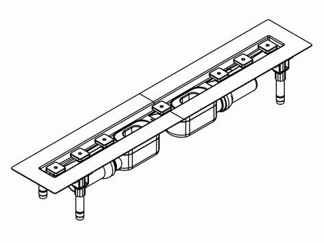 Dallmer – Drainage Ceraline Kanal 2 Abl. F 800 mm DN 50 521804