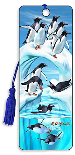 Cheatwell Games 3D-Lesezeichen, Pinguine und Eisberg