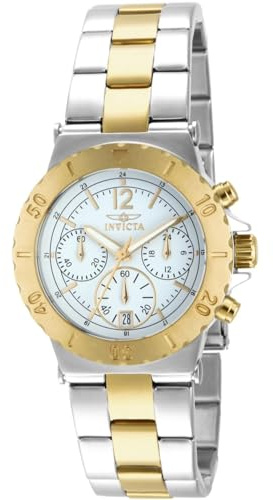 Invicta Women's 14855 Specialty Chronograph White Dial Two-Tone Watch