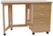 WATSONS FLIPP 3 Drawer Folding Office Desk Workstation Craft Sewing Beech