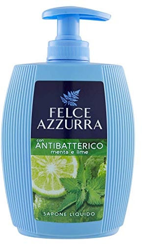 Felce Azzurra Flüssigseife Mint & Lime - mit antibakterieller Wirkung - Seifenspender mit herrlich frischer Minze - und Zitrusnote - 1er Pack (1 x 300 ml)