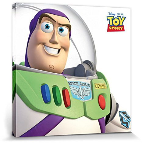 1art1 Toy Story Poster Buzz Lightyear Bilder Leinwand-Bild Auf Keilrahmen | XXL-Wandbild Poster Kunstdruck Als Leinwandbild 40x40 cm