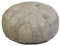 Jute & Co. poufpe8020bru Sitzsack rund, Leder, brüniert, 80 x 80 x 20 cm